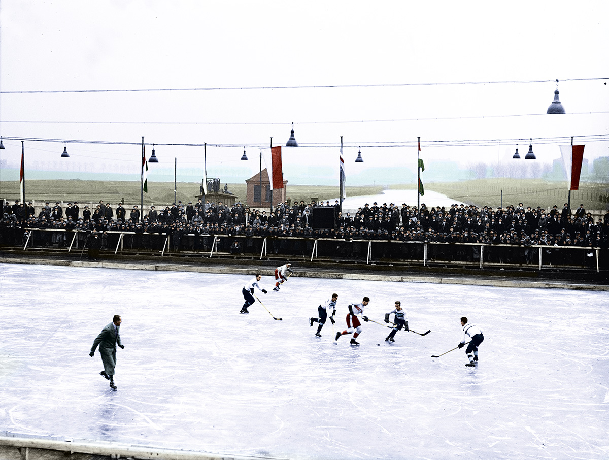 Mecz AZS Warszawa z Pogonią Lwów, Katowice, 1930 r. Źródło: Narodowe Archiwum Cyfrowe