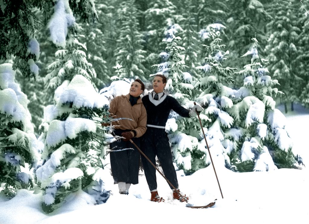 Bronisław Czech (z lewej) i Stanisław Marusarz podczas treningu (1935 r.) Fot. NAC